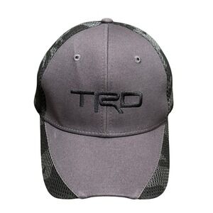 Toyota TRD Pro Trucker Hat Mesh Cap Gray Camo Adjustable
